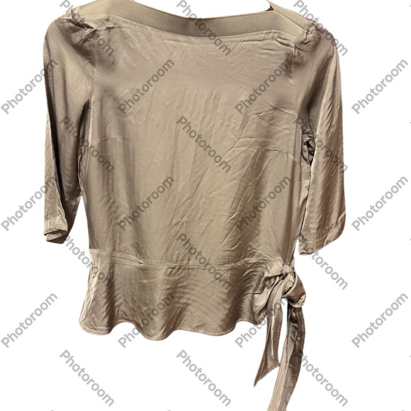 Silk YAYA blouse size 36 i,olive colour in great condition - Picture 1 of 8